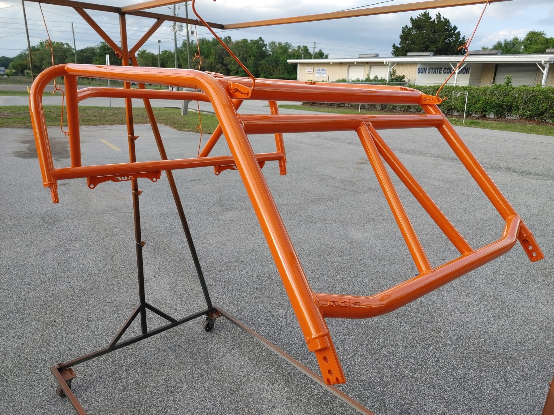 Powder coated roll cage and frame fabrication