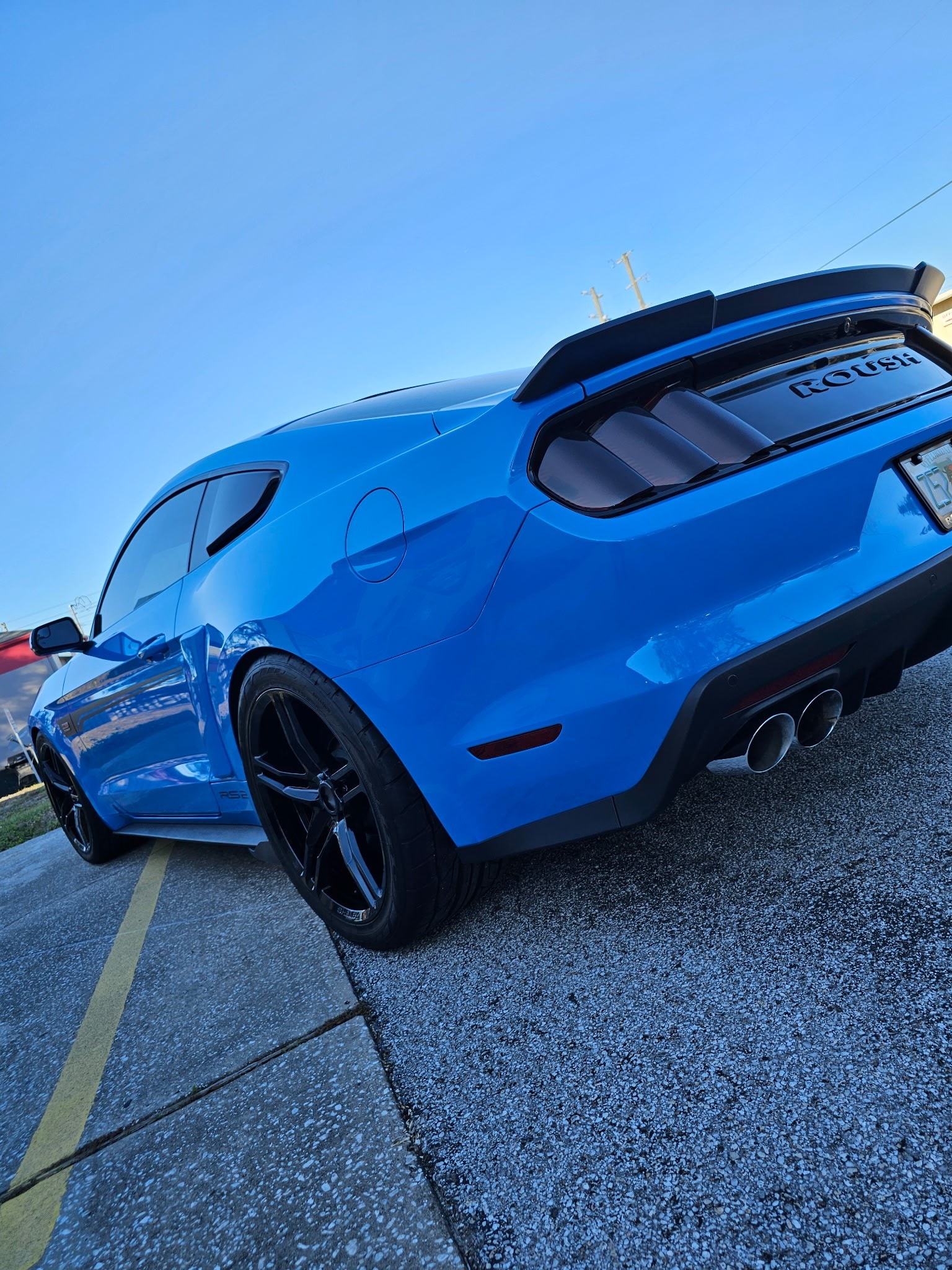 Roush Mustang blue build