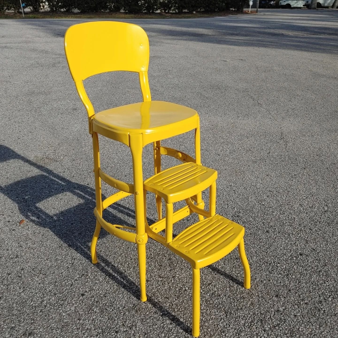Vintage step stool chair